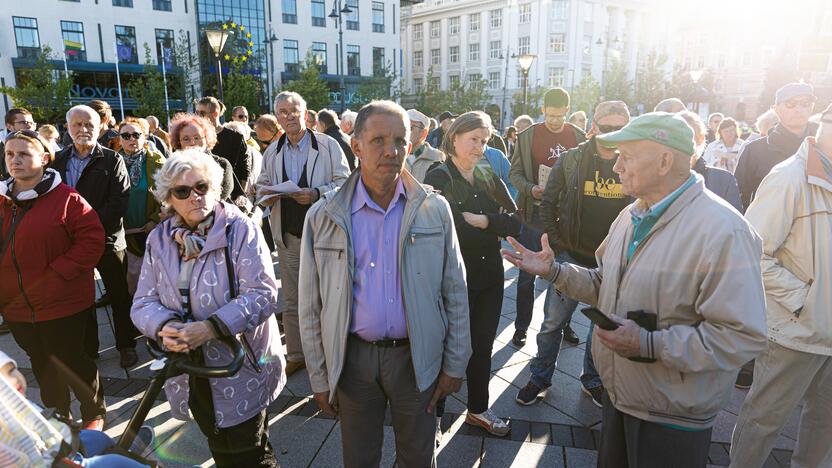 Nacionalinio susivienijimo surengta protesto akcija