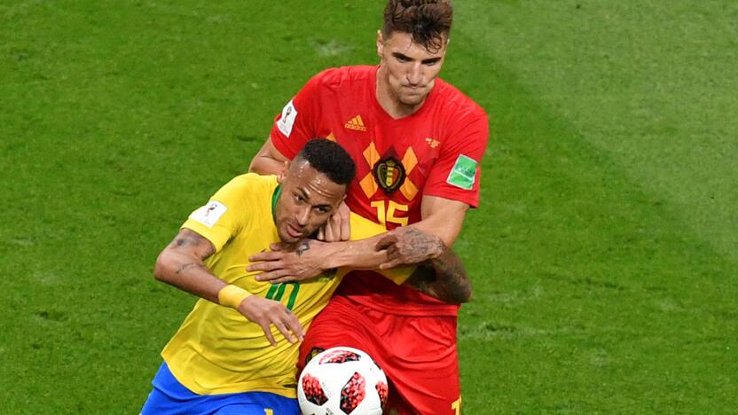 Pasaulio futbolo čempionato ketvirtfinalis: Belgija – Brazilija 2:1