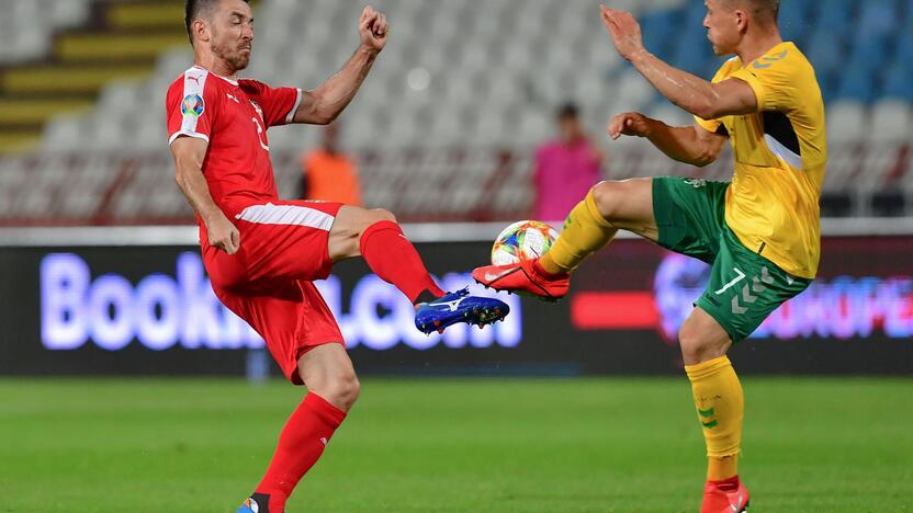 Europos futbolo čempionato atranka: Serbija – Lietuva 4:1