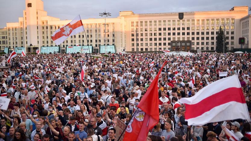 A. Lukašenkos priešininkų mitingas Minske