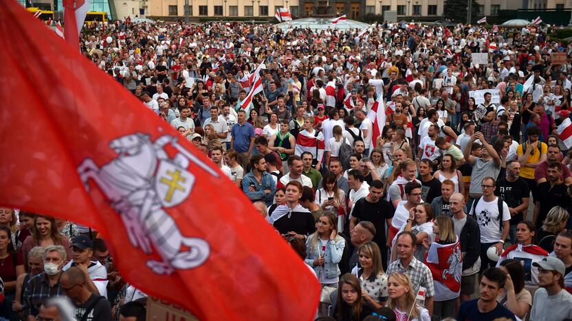 A. Lukašenkos priešininkų mitingas Minske