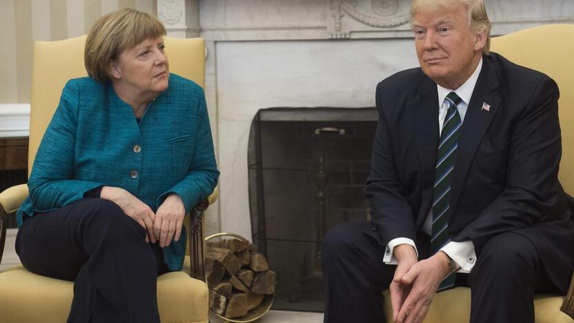 Angela Merkel ir Donaldas Trumpas