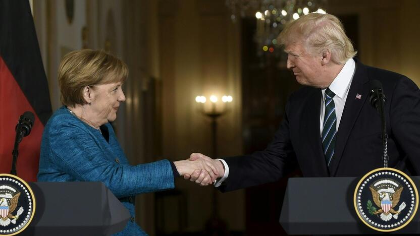 Angela Merkel ir Donaldas Trumpas