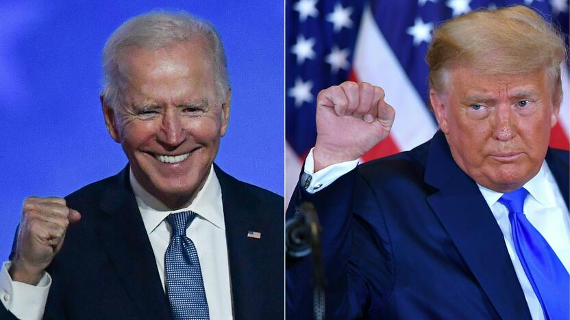 Joe Bidenas ir Donaldas Trumpas