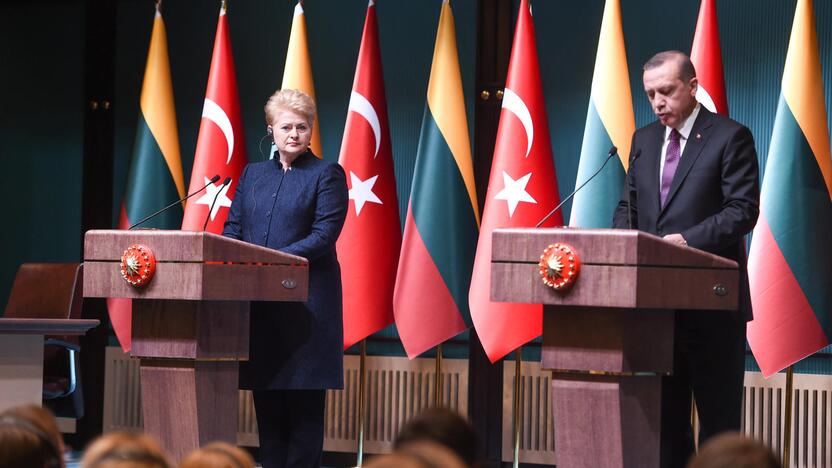 Dalia Grybauskaitė ir Racepas Tayyipas Erdoganas