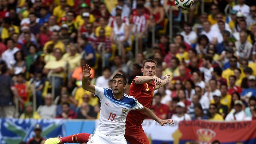 Pasaulio futbolo čempionatas: Belgija - Rusija