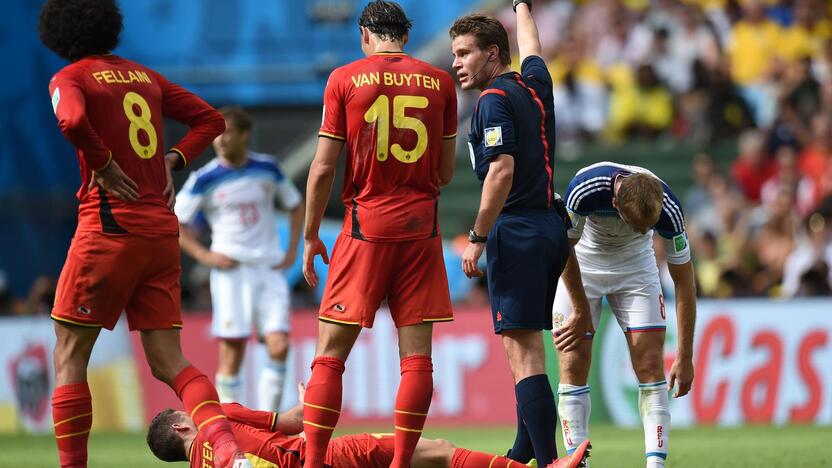 Pasaulio futbolo čempionatas: Belgija - Rusija