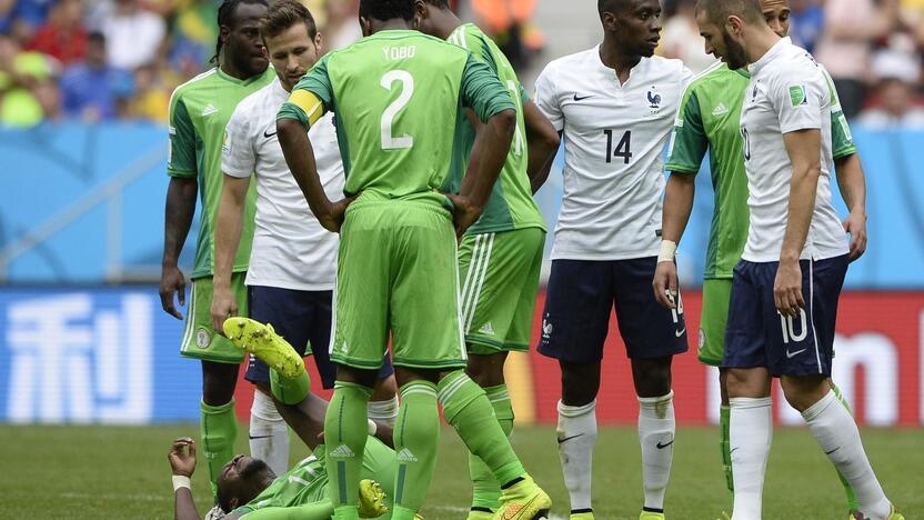 Pasaulio futbolo čempionatas: Prancūzija - Nigerija