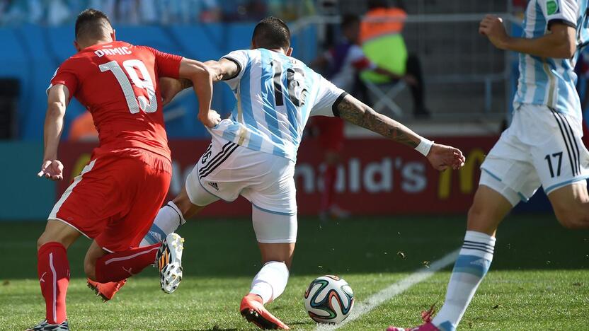 Pasaulio futbolo čempionatas: Argentina - Šveicarija