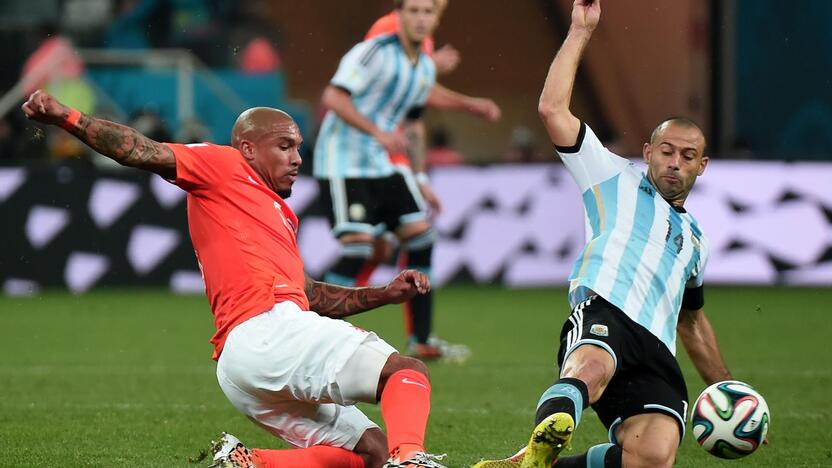 Pasaulio futbolo čempionato pusfinalis: Olandija - Argentina