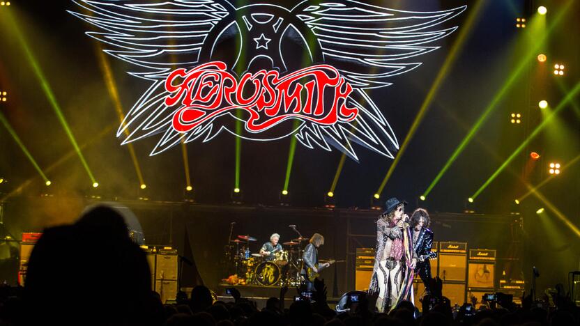 "Siemens" areną drebino legendinė roko grupė "Aerosmith"