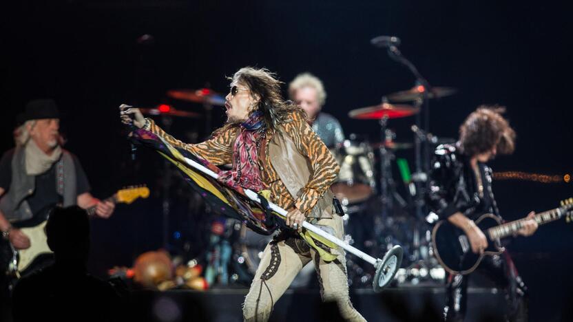 "Siemens" areną drebino legendinė roko grupė "Aerosmith"