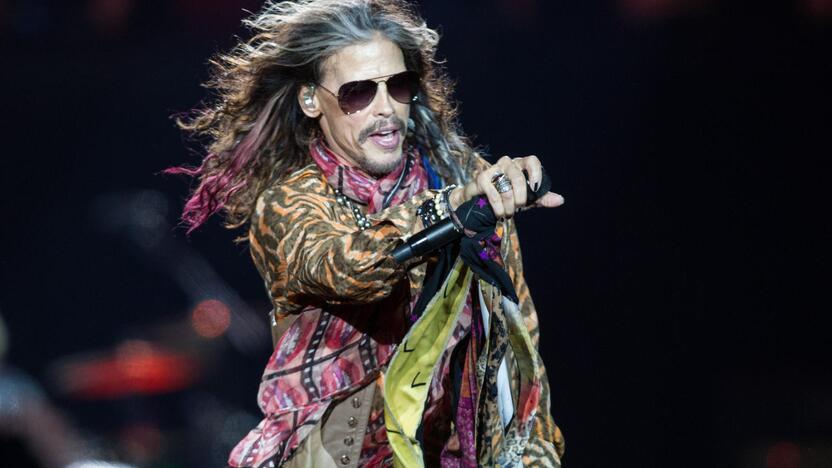 "Siemens" areną drebino legendinė roko grupė "Aerosmith"