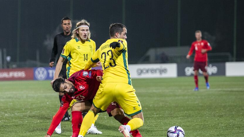 Pasaulio futbolo čempionato atranka: Lietuva – Šveicarija 0:4