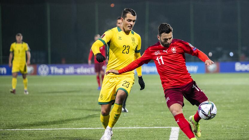 Pasaulio futbolo čempionato atranka: Lietuva – Šveicarija 0:4