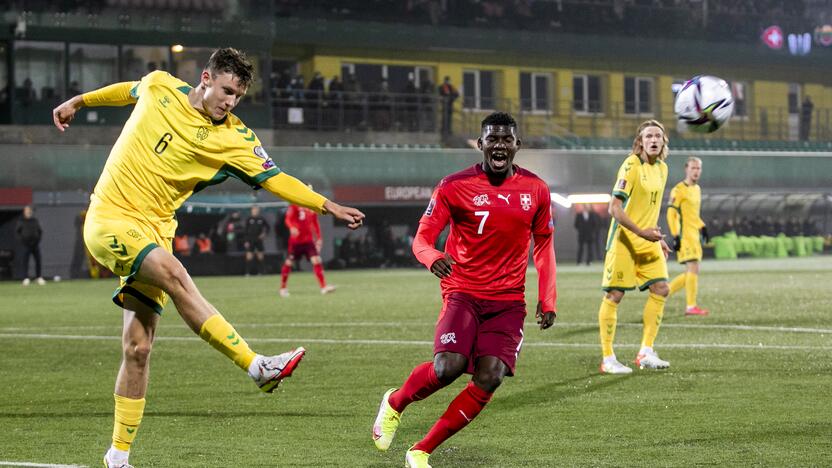 Pasaulio futbolo čempionato atranka: Lietuva – Šveicarija 0:4