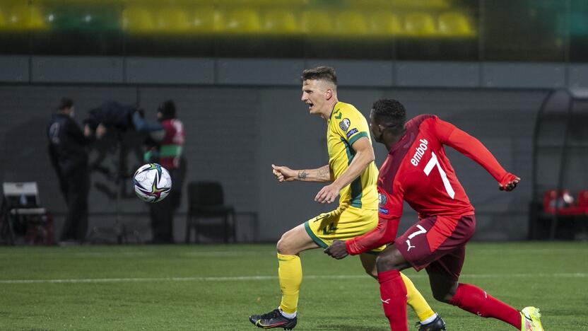 Pasaulio futbolo čempionato atranka: Lietuva – Šveicarija 0:4