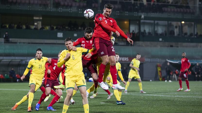 Pasaulio futbolo čempionato atranka: Lietuva – Šveicarija 0:4