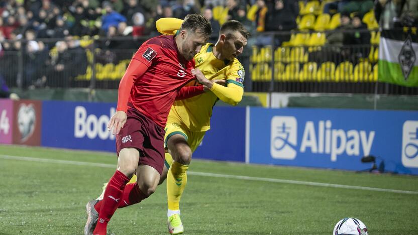 Pasaulio futbolo čempionato atranka: Lietuva – Šveicarija 0:4