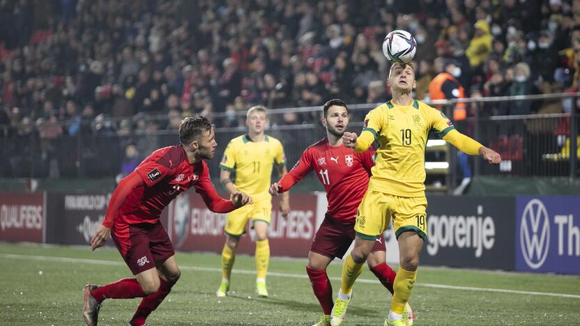 Pasaulio futbolo čempionato atranka: Lietuva – Šveicarija 0:4