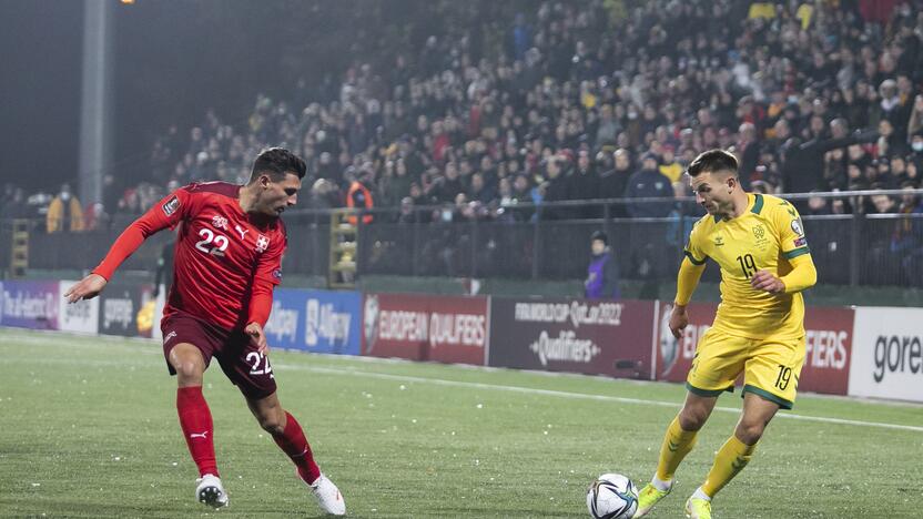 Pasaulio futbolo čempionato atranka: Lietuva – Šveicarija 0:4