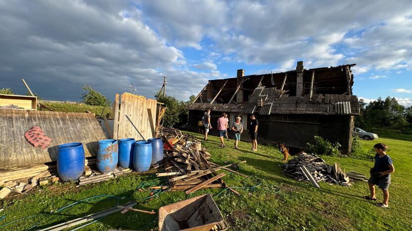 Viesulo padariniai Šiaulių rajone