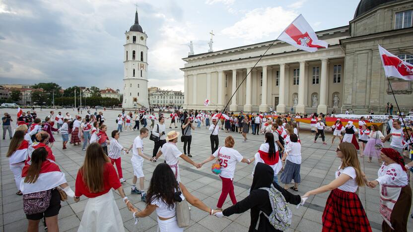 Vilniuje surengtos laisvųjų baltarusių eitynės