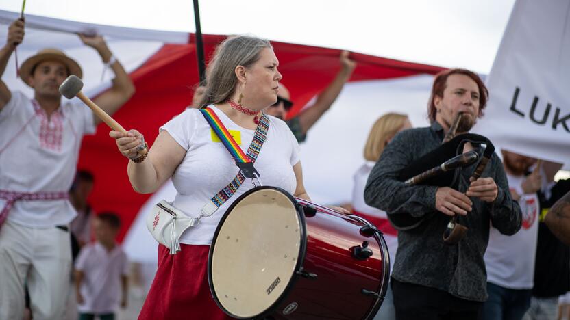 Vilniuje surengtos laisvųjų baltarusių eitynės