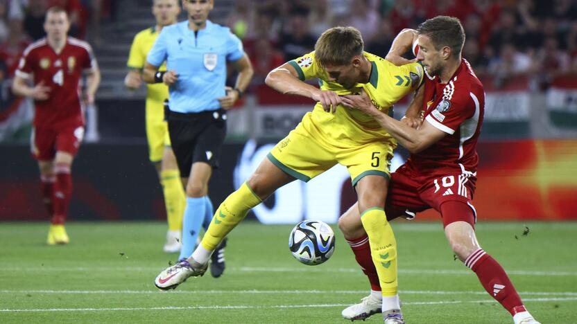 Europos futbolo čempionato atranka: Vengrija – Lietuva 2:0