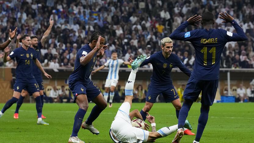 Pasaulio futbolo čempionato finalas: Argentina – Prancūzija