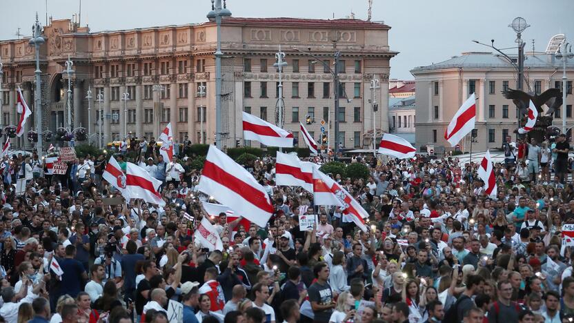 A. Lukašenkos priešininkų mitingas Minske