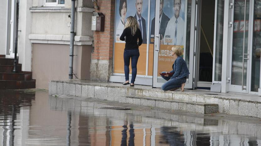 Uostamiestį skandino liūtis