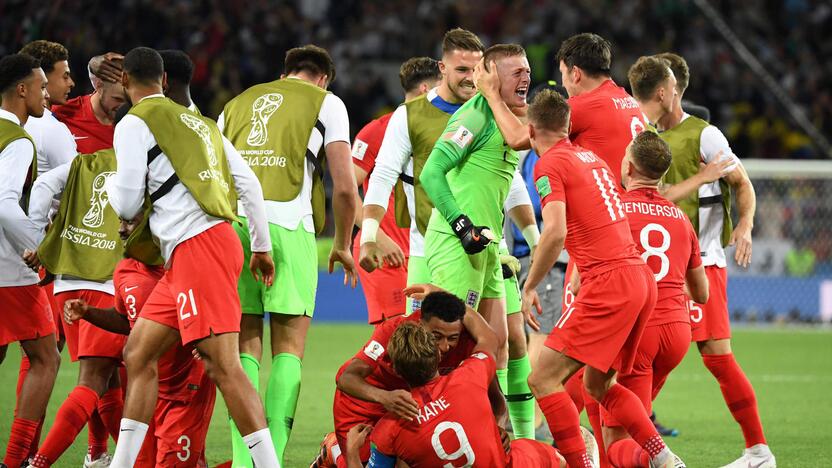 Pasaulio futbolo čempionato aštuntfinalis: Anglija – Kolumbija