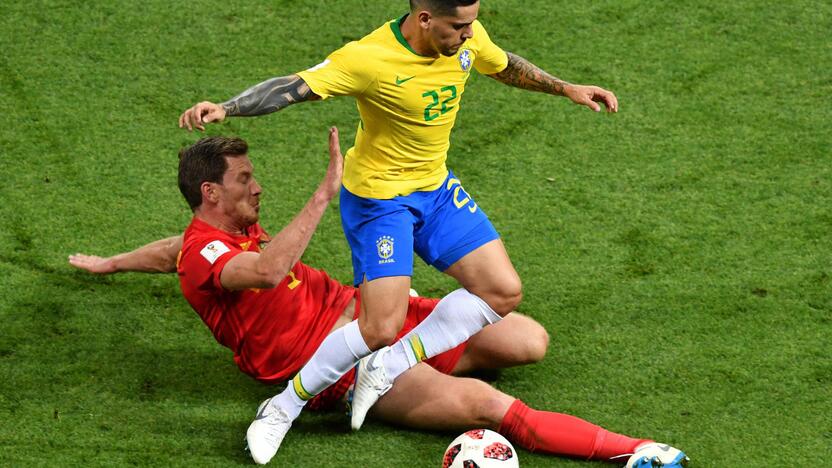 Pasaulio futbolo čempionato ketvirtfinalis: Belgija – Brazilija 2:1