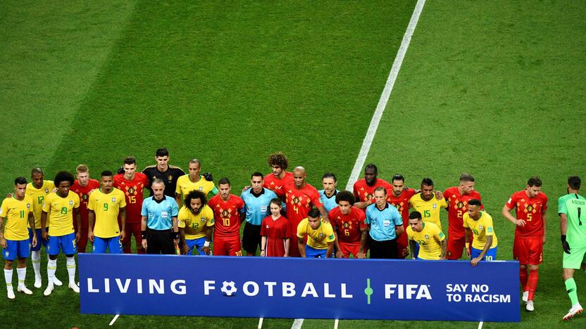 Pasaulio futbolo čempionato ketvirtfinalis: Belgija – Brazilija 2:1