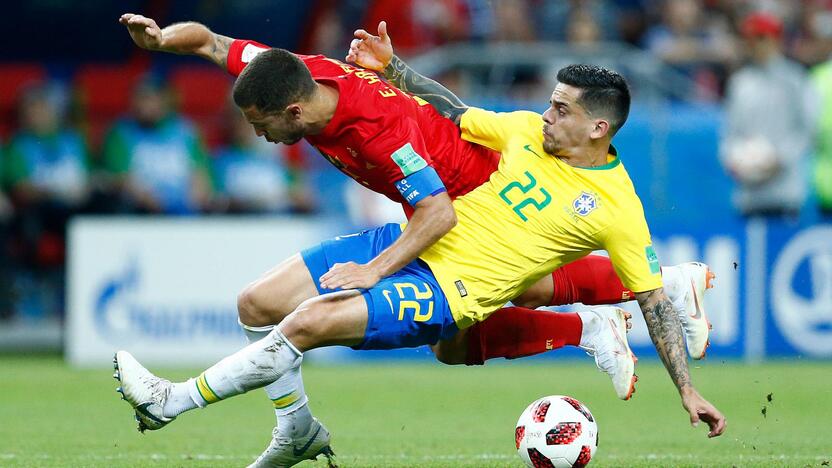 Pasaulio futbolo čempionato ketvirtfinalis: Belgija – Brazilija 2:1