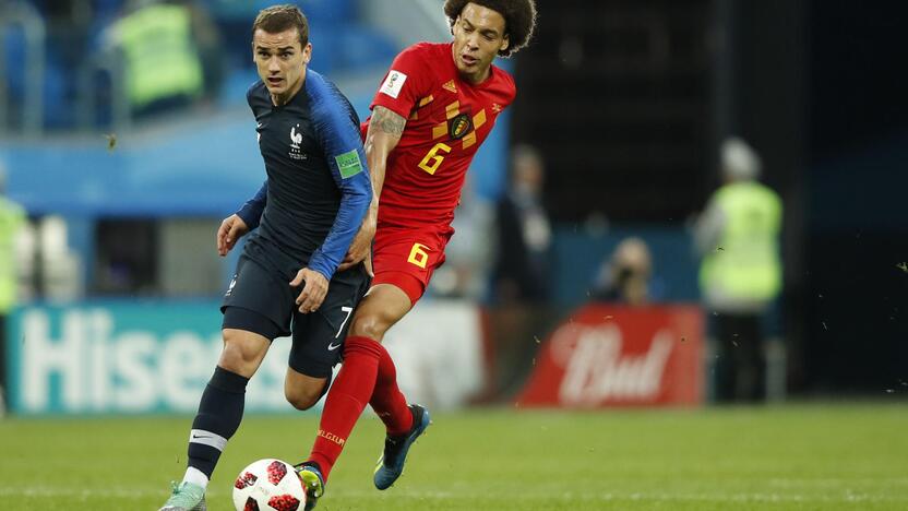 Pasaulio futbolo čempionato pusfinalis: Prancūzija - Belgija 1:0