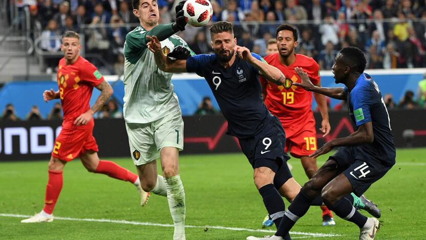 Pasaulio futbolo čempionato pusfinalis: Prancūzija - Belgija 1:0