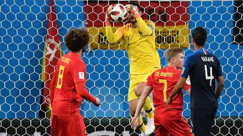 Pasaulio futbolo čempionato pusfinalis: Prancūzija - Belgija 1:0