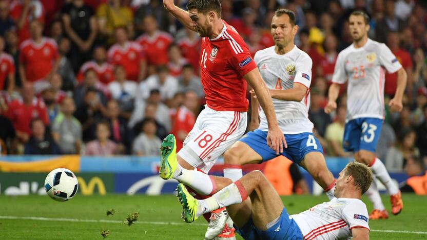 Euro 2016: Velsas - Rusija 3:0