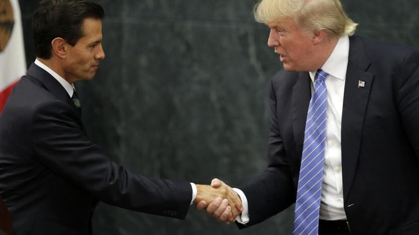 Enrique Pena Nieto ir Donaldas Trumpas