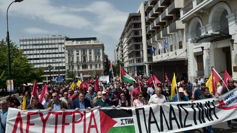 Tarptautinės darbo dienos protestai pasaulyje