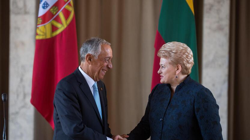 Marcelo Rebelo de Sousa ir Dalia Grybauskaitė 