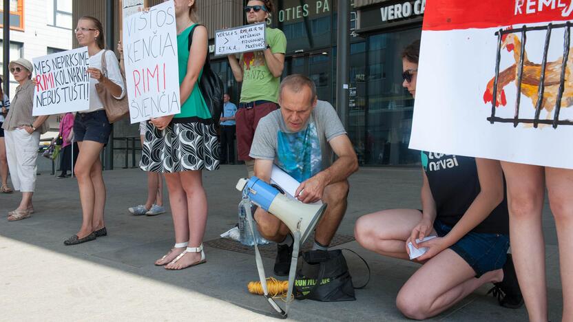 Vištų gynėjų protestas Kaune