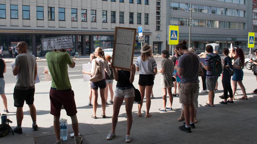 Vištų gynėjų protestas Kaune