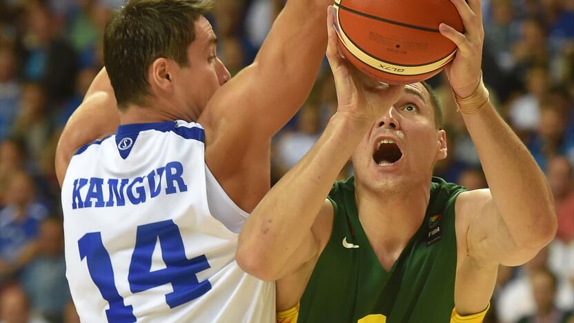 Europos krepšinio čempionatas: Lietuva-Estija 64:62