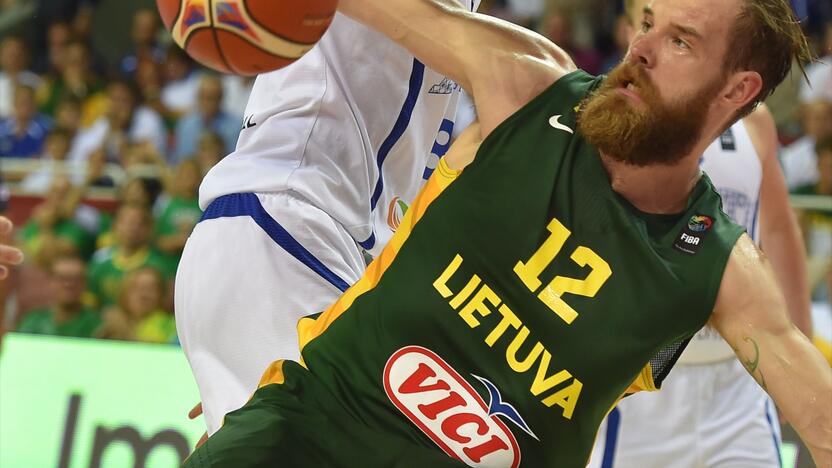 Europos krepšinio čempionatas: Lietuva-Estija 64:62