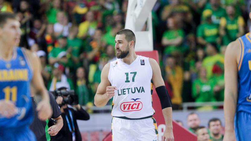 Europos krepšinio čempionatas: Lietuva - Ukraina 69:68