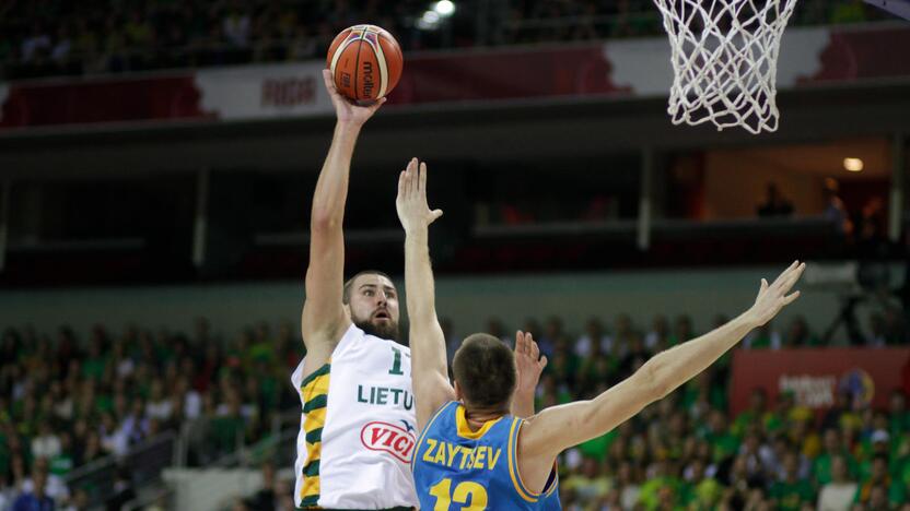 Europos krepšinio čempionatas: Lietuva - Ukraina 69:68