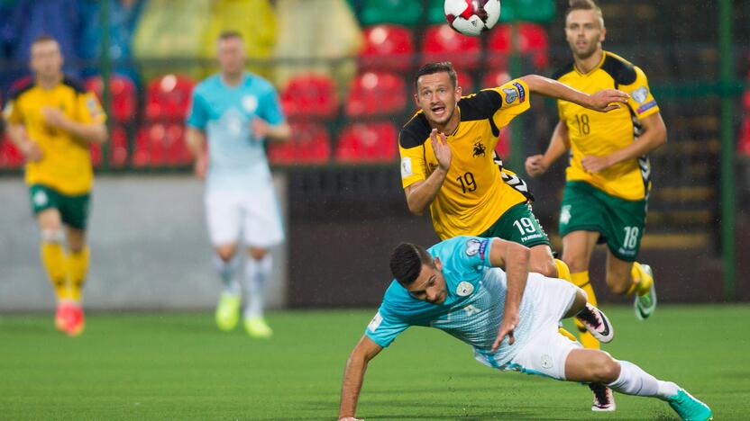 Futbolas: Lietuva – Slovėnija 2:2